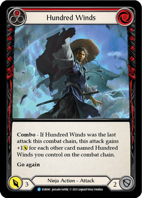 Hundred Winds (Red) [EVR041] [Everfest] 1st Edition Normal