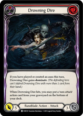 Drowning Dire (Red) [EVR110] [Everfest] 1st Edition Normal