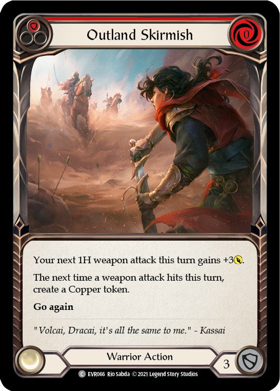 Outland Skirmish (Red) [EVR066] [Everfest] 1st Edition Normal