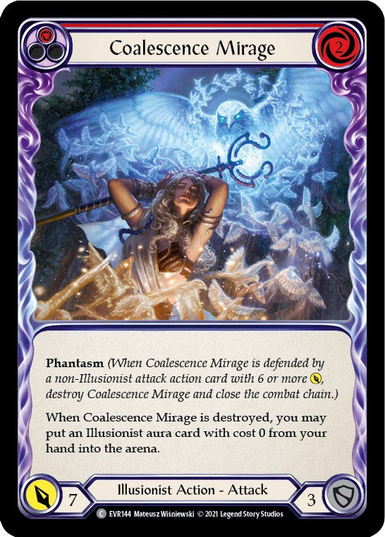 Coalescence Mirage (Red) [EVR144] [Everfest] 1st Edition Rainbow Foil