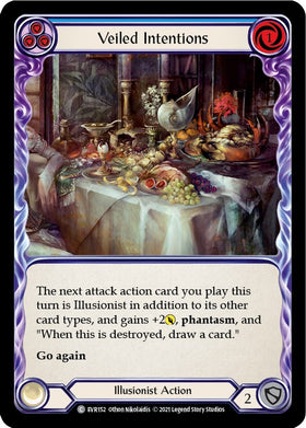 Veiled Intentions (Blue) [EVR152] [Everfest] 1st Edition Rainbow Foil