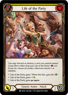 Life of the Party (Yellow) [EVR162] [Everfest] 1st Edition Rainbow Foil