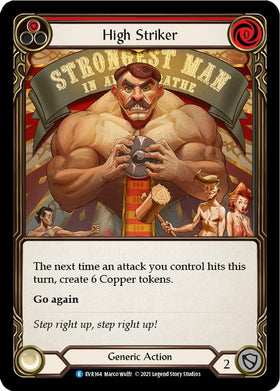 High Striker (Red) [EVR164] [Everfest] 1st Edition Rainbow Foil