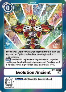 Evolution Ancient [BT7-110] [Next Adventure] Foil