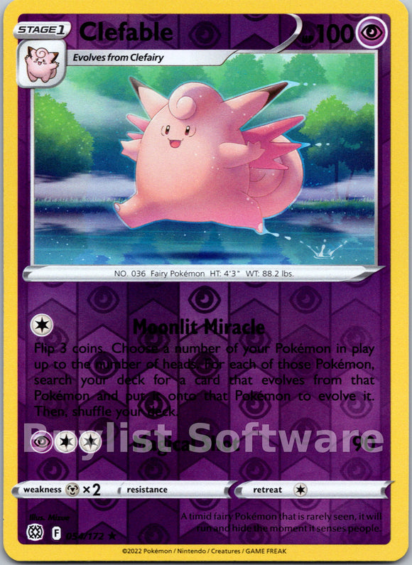 Clefable [054/172] [Brilliant Stars] Reverse Holofoil