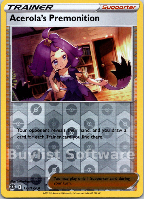 Acerola's Premonition [129/172] [Brilliant Stars] Reverse Holofoil
