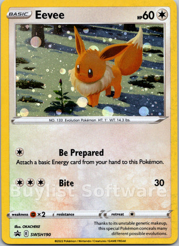 Eevee [SWSH190] [Sword & Shield Promo Cards] Holofoil