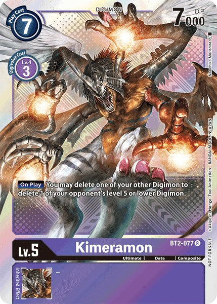 Kimeramon (Official Tournament Pack Vol.4) [BT2-077] [Release Special Booster 1.0] Foil