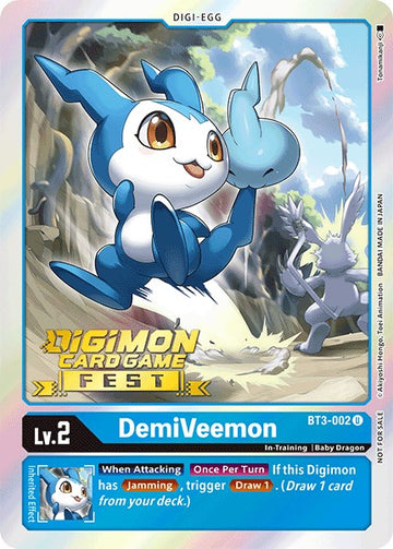 DemiVeemon - BT3-002 (Digimon Card Game Fest 2022) [BT3-002] [Release Special Booster 1.0] Foil
