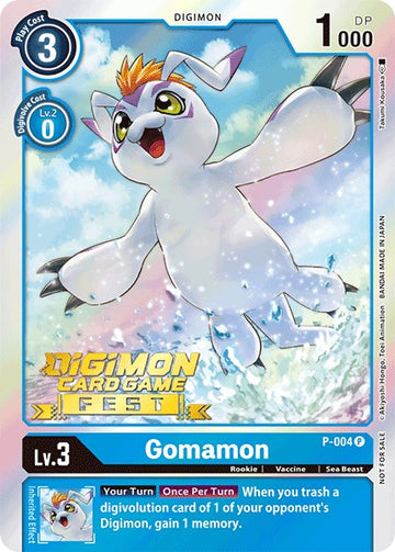 Gomamon (Digimon Card Game Fest 2022) [P-004] [Digimon Promotion Cards] Foil
