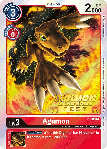 Agumon - P-009 (Digimon Card Game Fest 2022) [P-009 P] [Digimon Promotion Cards] Foil