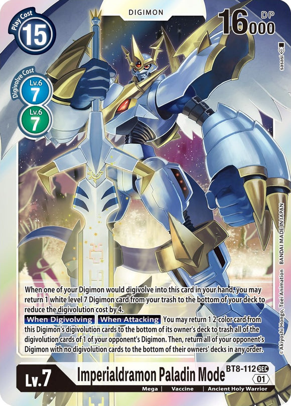 Imperialdramon Paladin Mode [BT8-112] [New Awakening] Foil