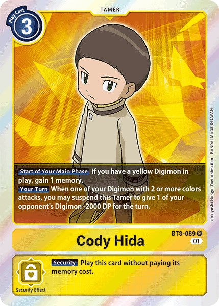 Cody Hida [BT8-089] [New Awakening] Foil