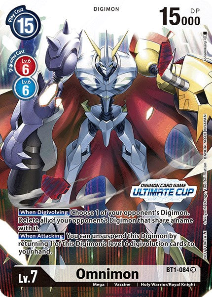 Omnimon (Ultimate Cup 2022) [BT1-084] [Release Special Booster 1.0] Foil