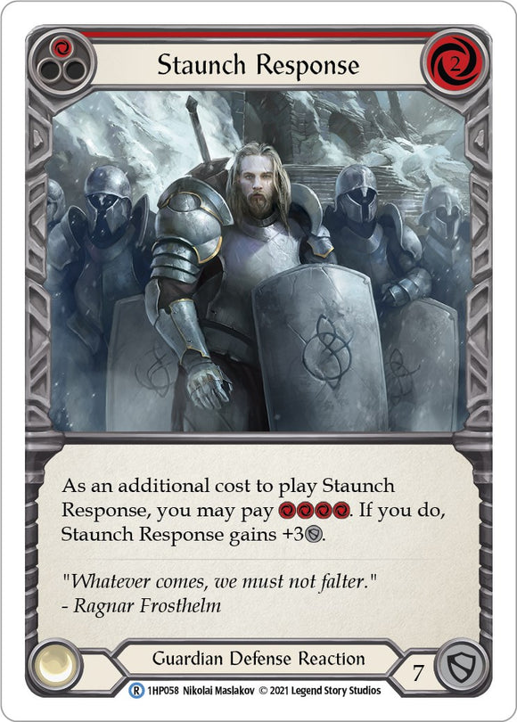 Staunch Response (Red) [1HP058] [History Pack Vol.1]