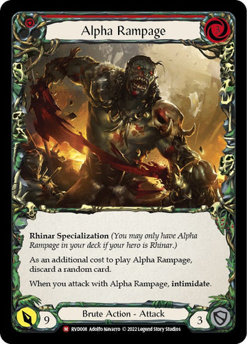 Alpha Rampage [RVD008] [Classic Battles: Rhinar vs Dorinthea]