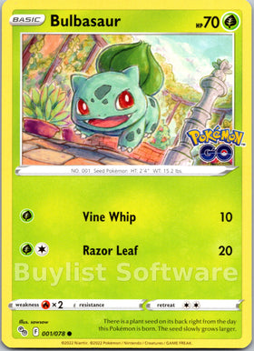 Bulbasaur [001/078] [Pokemon GO]