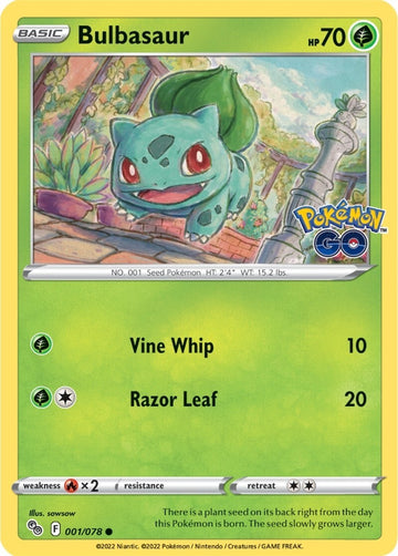 Bulbasaur [001/078] [Pokemon GO] Reverse Holofoil