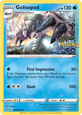 Golisopod [026/078] [Pokemon GO] Reverse Holofoil