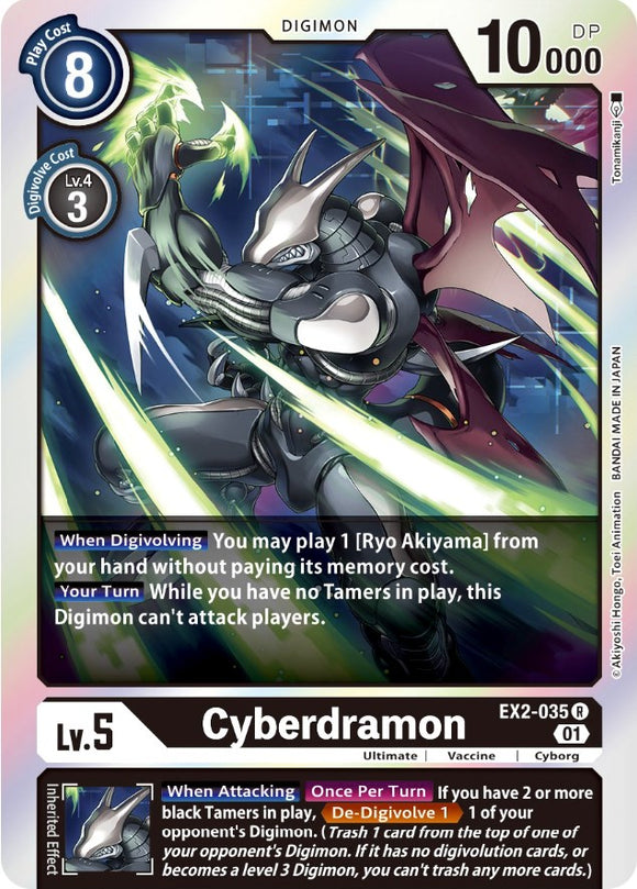 Cyberdramon [EX2-035] [Digital Hazard] Foil