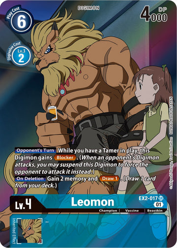 Leomon (Alternate Art) [EX2-017] [Digital Hazard] Foil