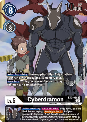 Cyberdramon (Alternate Art) [EX2-035] [Digital Hazard] Foil