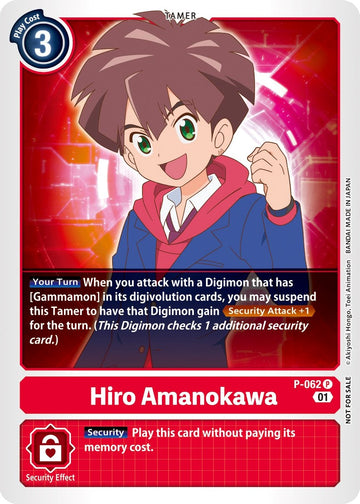 Hiro Amanokawa (Official Tournament Pack Vol.5) [P-062] [Digimon Promotion Cards]