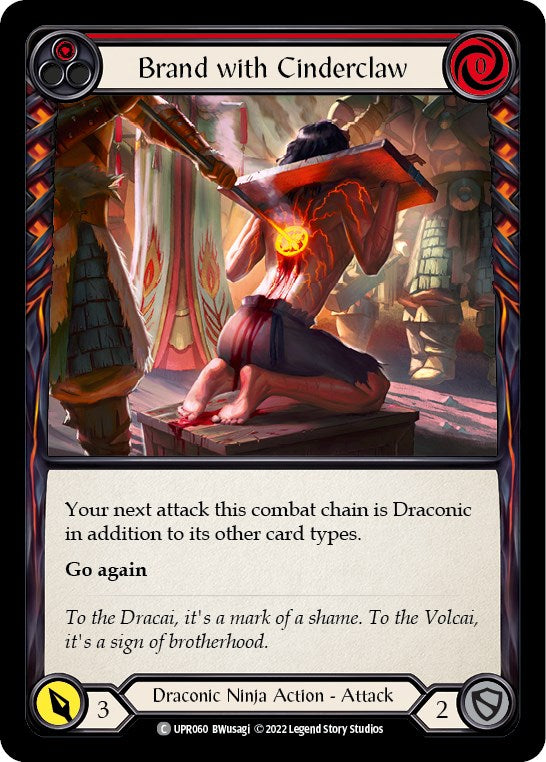 Brand with Cinderclaw (Red) [UPR060] [Uprising] Rainbow Foil