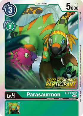 Parasaurmon (2022 Championship Online Regional) [Online Participant] [BT6-048] [Double Diamond] Foil