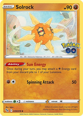 Solrock [039/078] [Pokemon GO]