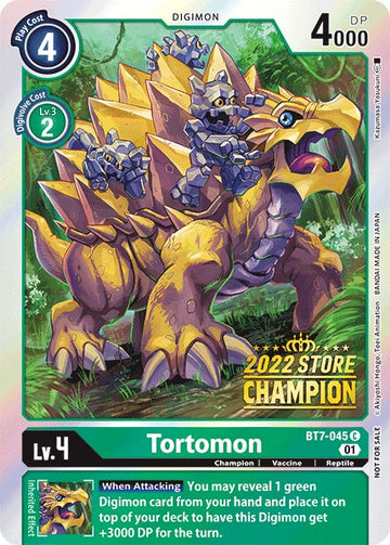 Tortomon (2022 Store Champion) [BT7-045] [Next Adventure] Foil