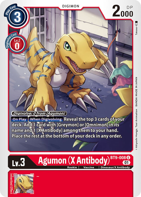 Agumon (X Antibody) [BT9-008 U] [X Record]