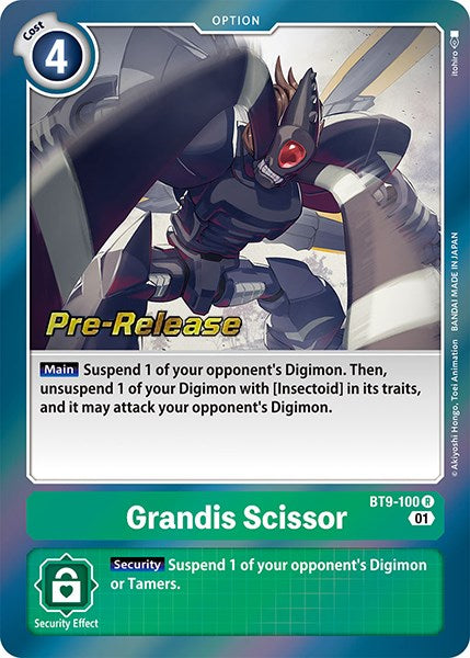 Grandis Scissor [BT9-100] [X Record Pre-Release Cards] Foil