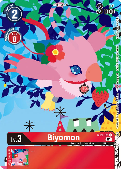 Biyomon (Tamer's Card Set 2 Floral Fun) [ST1-02] [Starter Deck 01: Gaia Red] Foil