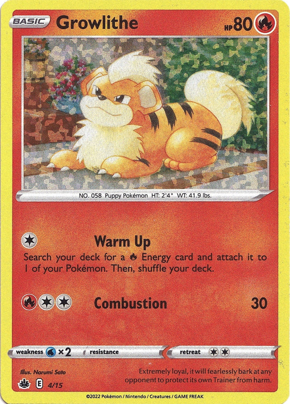 Growlithe [004/015] [McDonald's Promos 2022] Holofoil