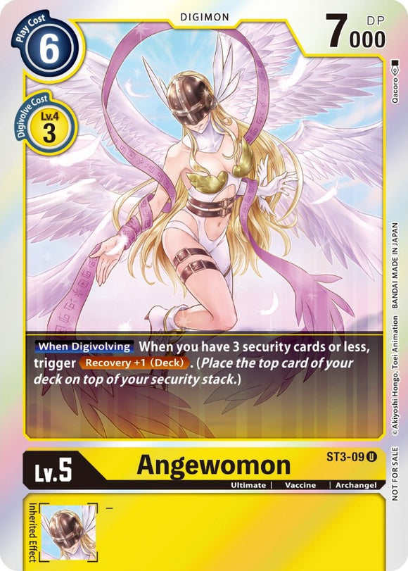 Angewomon (Official Tournament Pack Vol. 6) [ST3-09 U] [ Heaven's Yellow] Foil