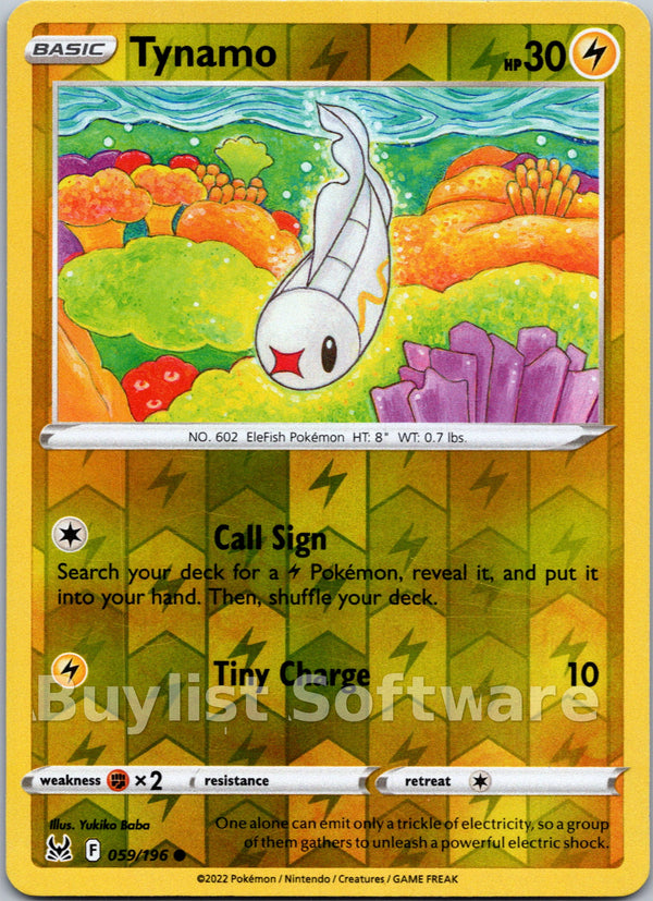 Tynamo [059/196] [Lost Origin] Reverse Holofoil