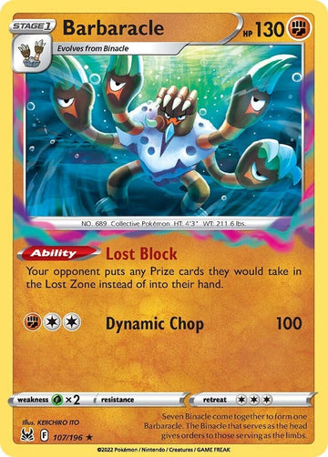 Barbaracle [107/196] [Lost Origin] Reverse Holofoil