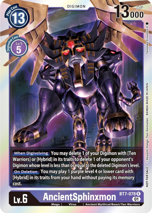 AncientSphinxmon (Event Pack 3) [BT7-078] [Next Adventure] Foil