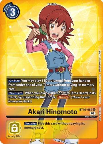 Akari Hinomoto (Box Topper) [BT10-089 R] [Xros Encounter] Foil