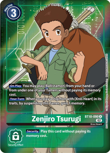 Zenjiro Tsurugi (Box Topper) [BT10-090 R] [Xros Encounter] Foil