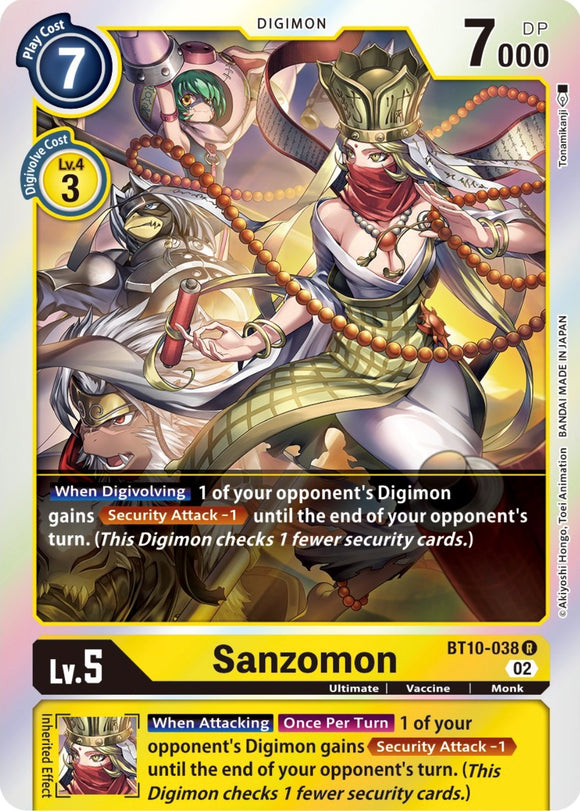Sanzomon [BT10-038] [Xros Encounter] Foil