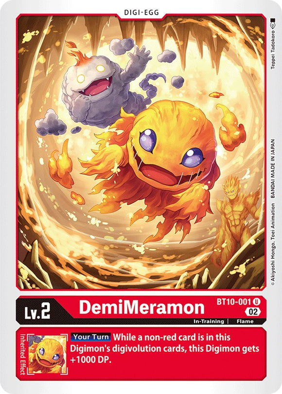 DemiMeramon [BT10-001] [Xros Encounter]