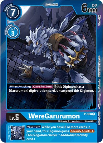 WereGarurumon (Gift Box 2022) [P-008 P] [Digimon Promotion Cards] Foil