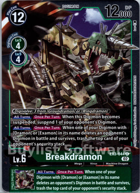 Breakdramon [EX3-044] [Draconic Roar] Foil