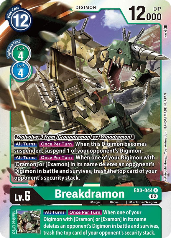 Breakdramon [EX3-044] [Draconic Roar] Foil