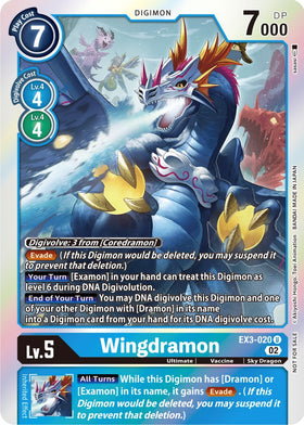 Wingdramon (Box Topper) [EX3-020] [Draconic Roar] Foil