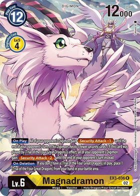 Magnadramon (Alternate Art) [EX3-036] [Draconic Roar] Foil