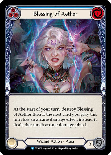Blessing of Aether (Blue) [DYN202] [Dynasty] Rainbow Foil