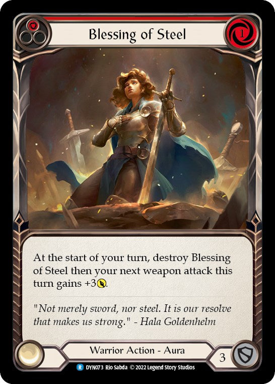 Blessing of Steel (Red) [DYN073] [Dynasty] Rainbow Foil